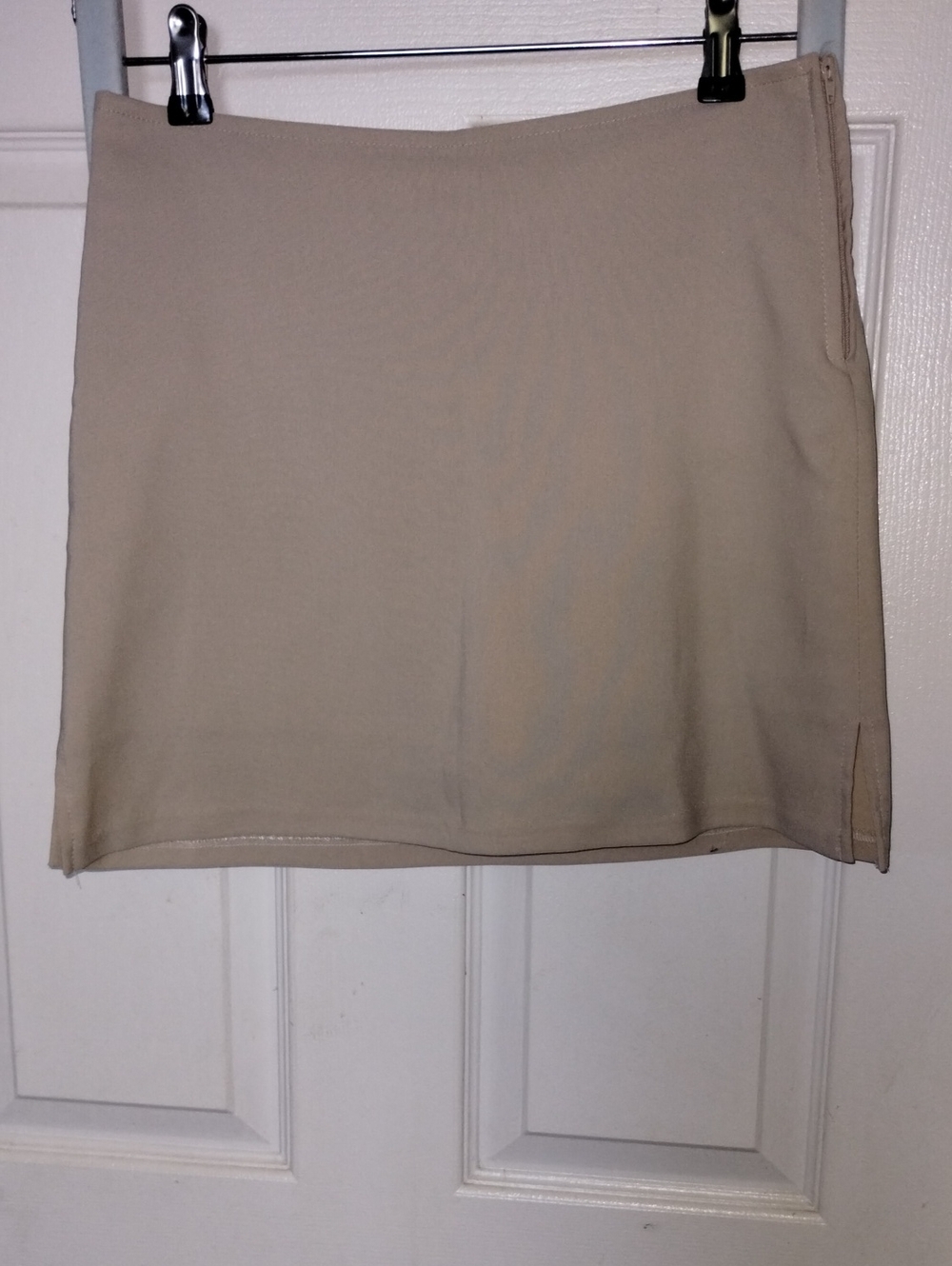Beige Women's Mini Skort - Neutral Casual. Size L